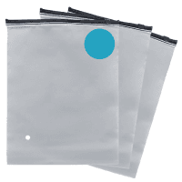 Пакет Zip Lock (140 мкм) тифани гибрид с черным бегунком слайдер, 25*35 см