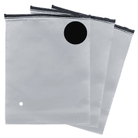 Пакет Zip Lock (140 мкм) черный гибрид с черным бегунком слайдер, 50*70 см