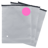Пакет Zip Lock (140 мкм) розовый гибрид с черным бегунком слайдер, 25*30 см